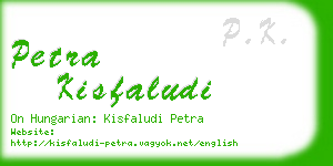 petra kisfaludi business card